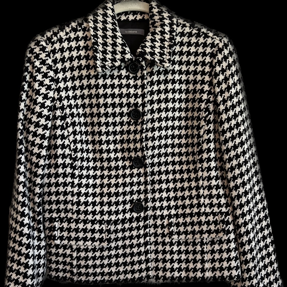 Liz Claiborne Women’s Houndstooth Blazer